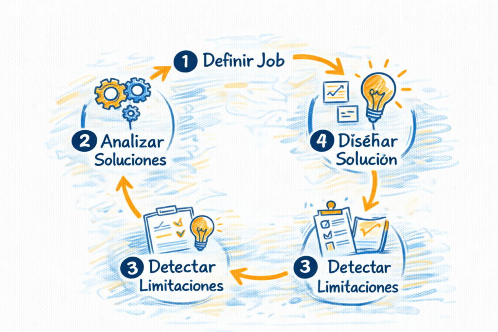 entender paso a paso el jobs to be done